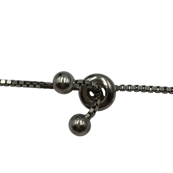 925 Sterling Silver Bracelet with Cubic Zirconia & Opal Elegant - Picture 5 of 6